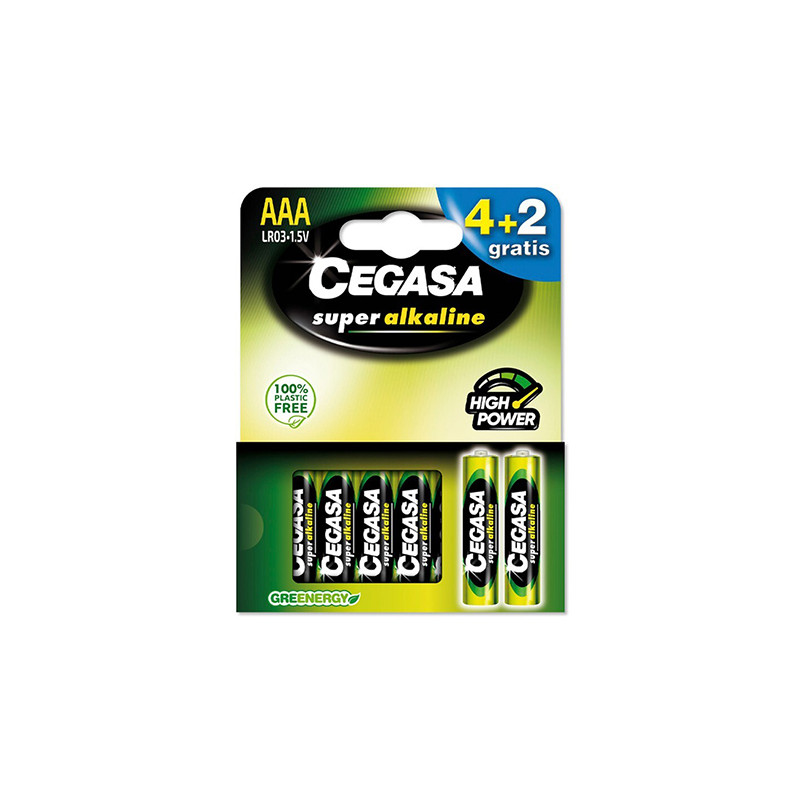 PILAS LR03 AAA SUP. ALCALINA 4+2