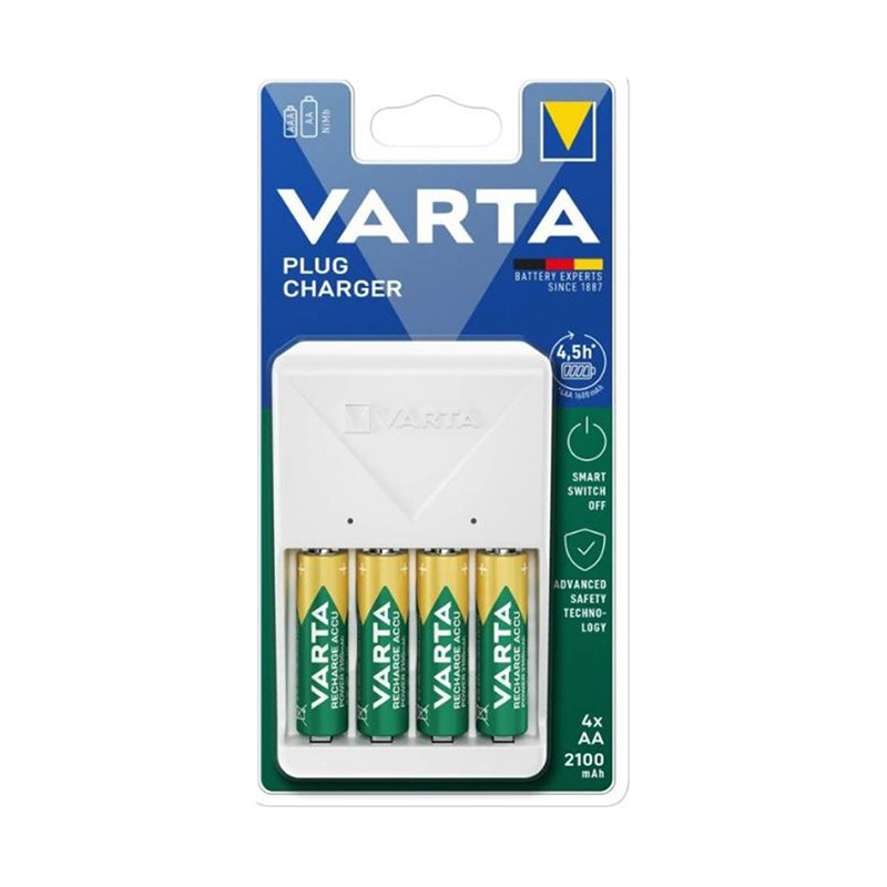 CARGADOR PILA VARTA 4XAA PLUS CHARGER