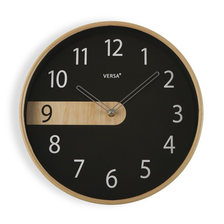 RELOJ PARED NEGRO