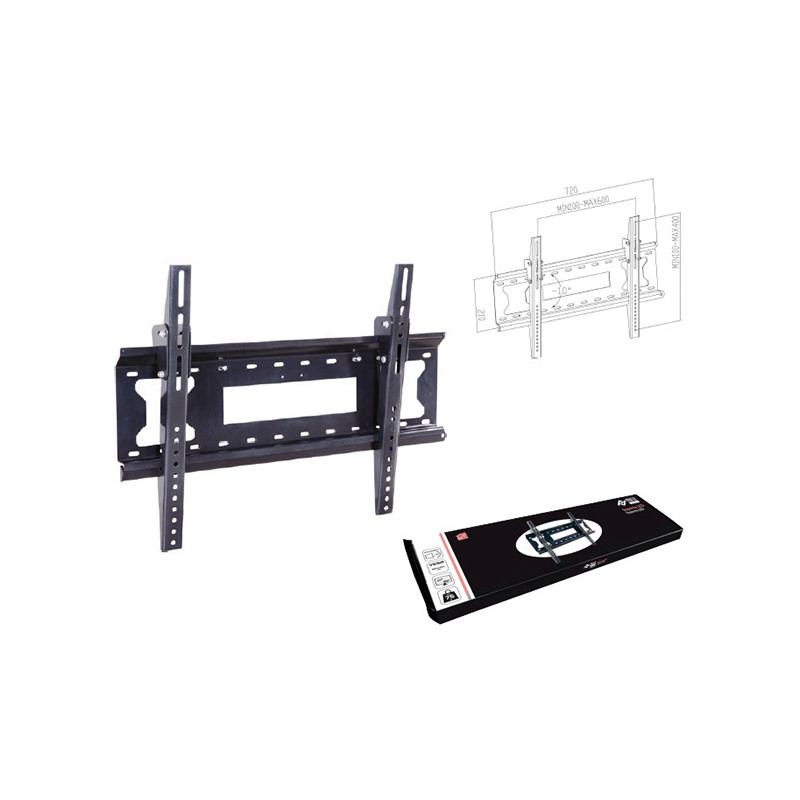 SOPORTE TV LED INCLINABLE NEGRO HASTA 85''