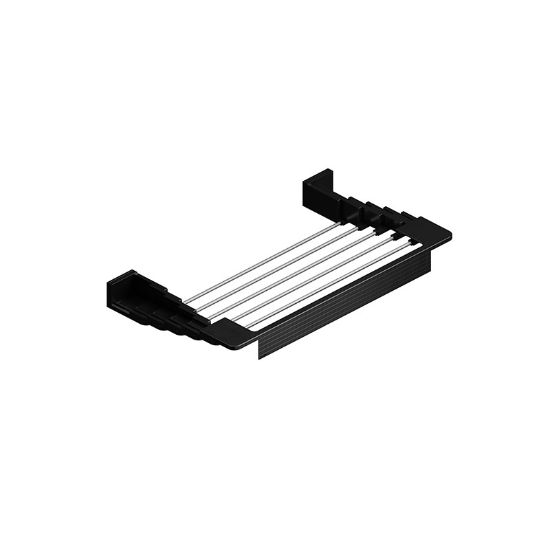 TENDEDERO TOALLERO EXTENSIBLE PARED NEGRO