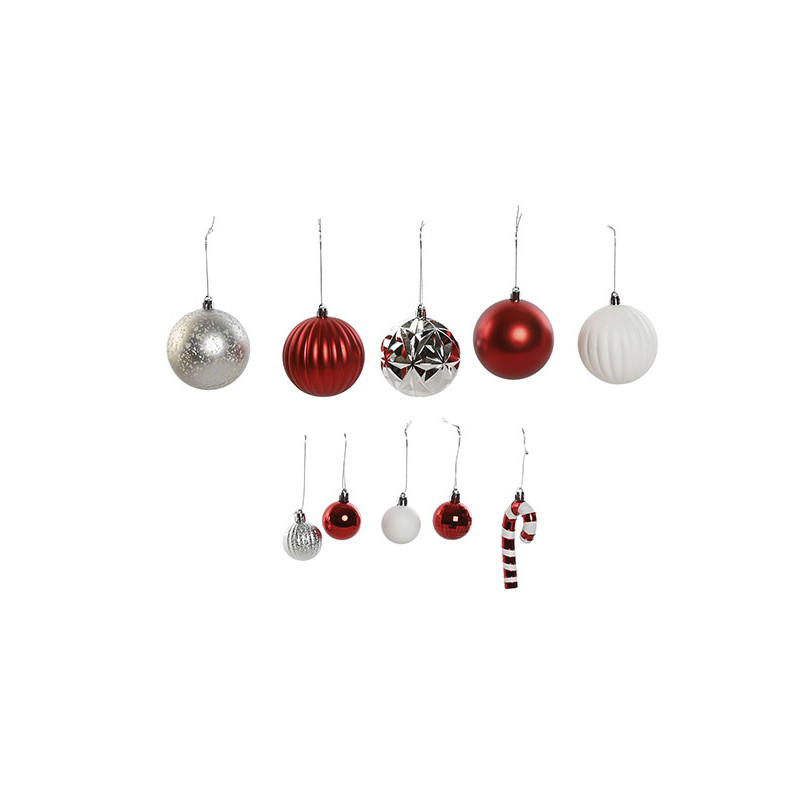 BOLAS DECORACION NAVIDAD 30 PZAS