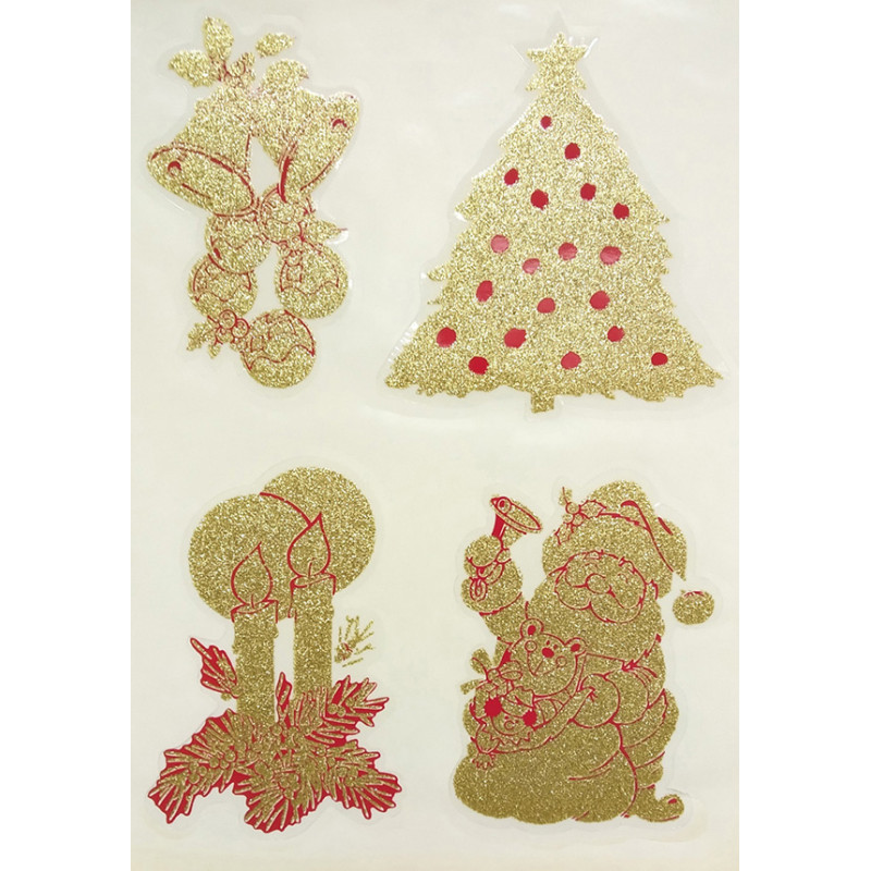 ADHESIVO REMOV. VELAS-PINO-PAPA NOEL