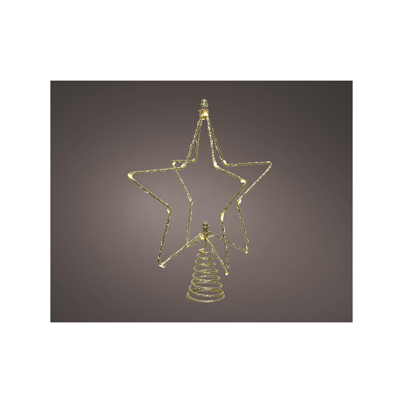 ESTRELLA ARBOL DORADA MICROLED