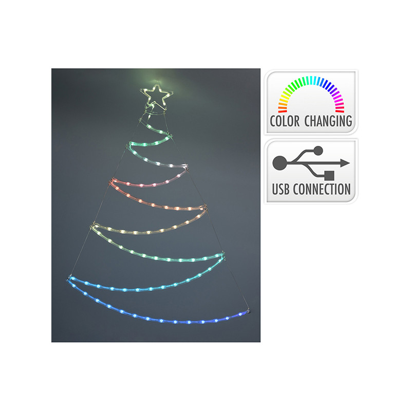 ARBOL ADORNO LED, CONEXION USB