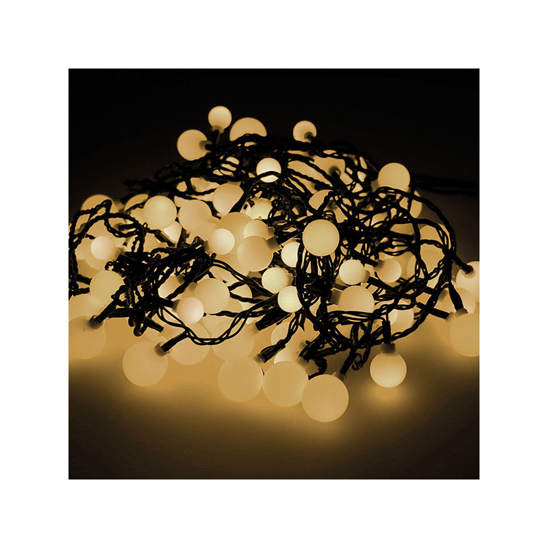 GUIRNALDA EXT 120LEDS LUZ CALIDA 3 MEDIDAS