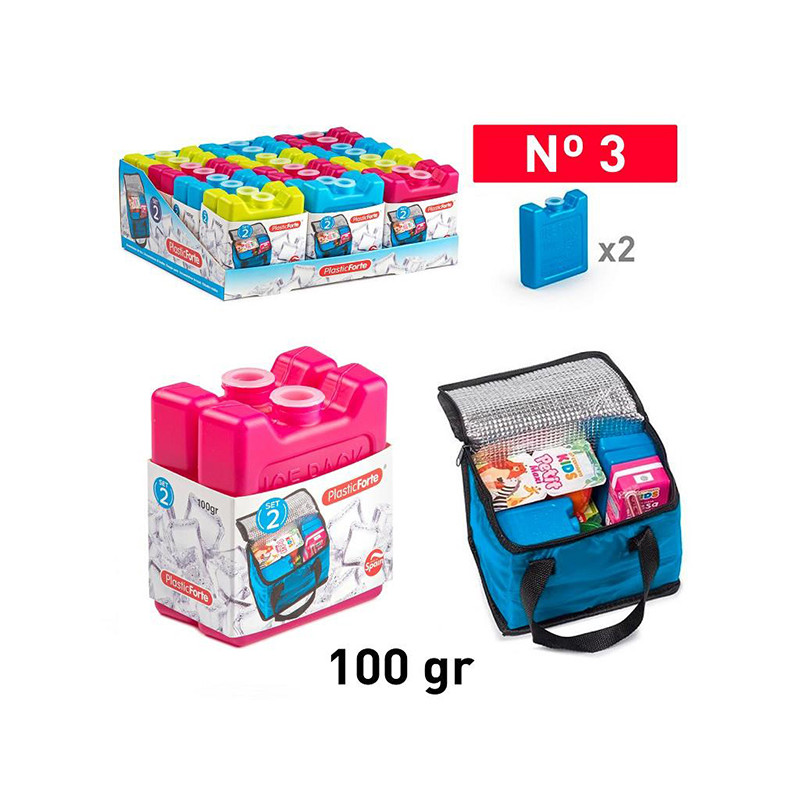 BLOQUE ACUMULADOR FRIO AZUL PACK 2