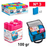 BLOQUE ACUMULADOR FRIO AZUL PACK 2