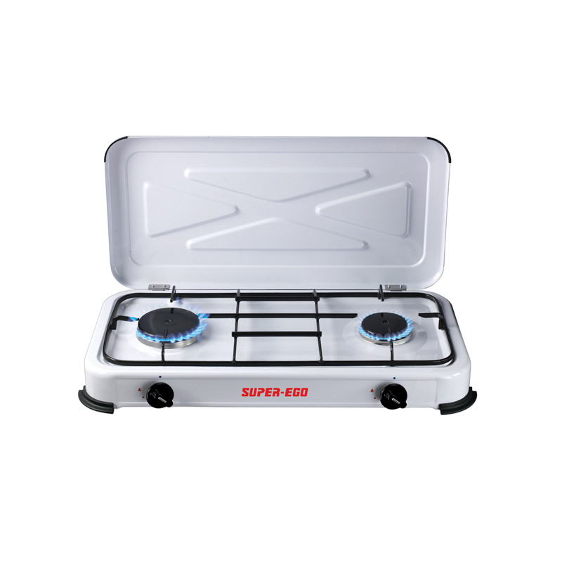 COCINA GAS 2 FUEGOS C/TAPA
