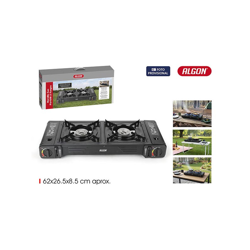HORNILLO 2 FUEGO GAS PORTATIL BBQ