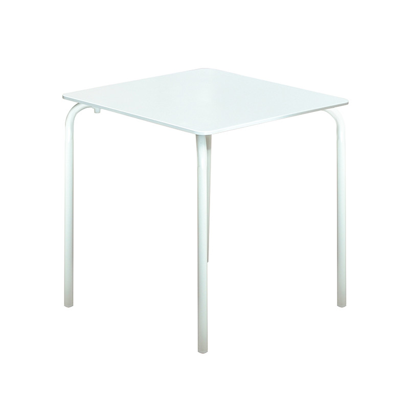 MESA JARDIN COMPAQ PLUS ACERO PINTADO BLANCO