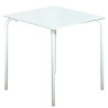 MESA JARDIN COMPAQ PLUS ACERO PINTADO BLANCO