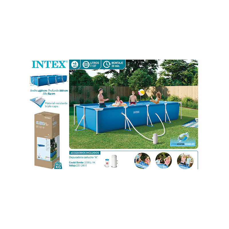 PISCINA RECTANGULAR C/DEPURADORA