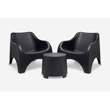CONJUNTO RESINA CLOUD ANTRACITA