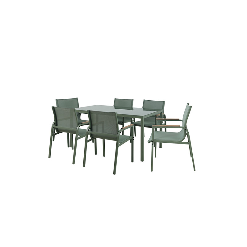 CONJUNTO ACERO VERDE GUINEA