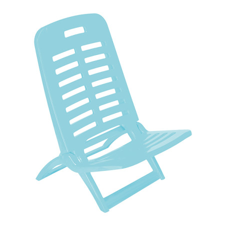 SILLA PLAYA PLEGABLE AZUL