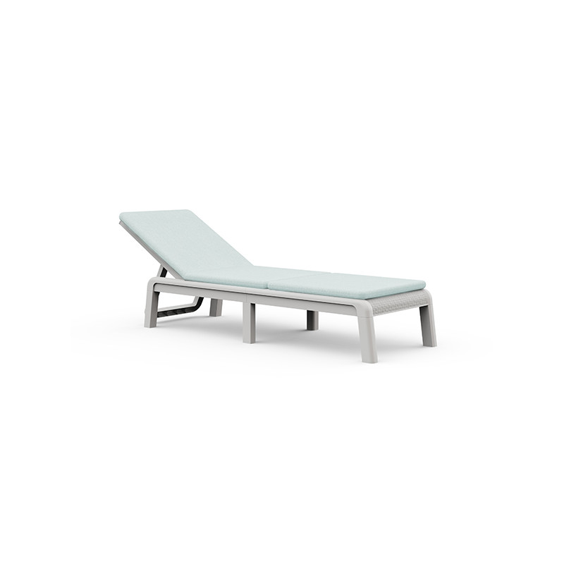 TUMBONA PP 4P MALLORCA BCO + COJIN BLUE