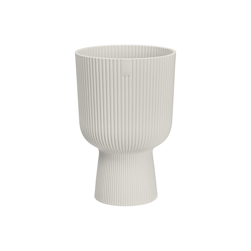 MACETERO PEDESTAL BLANCO