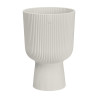 MACETERO PEDESTAL BLANCO