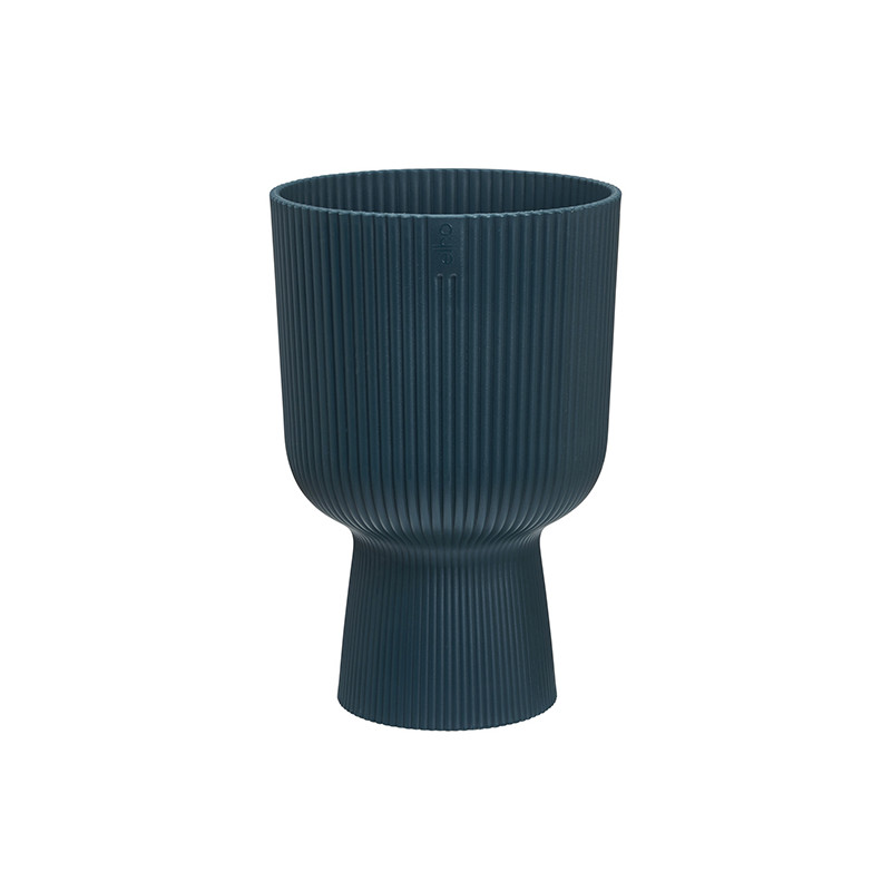 MACETERO PEDESTAL AZUL