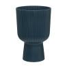 MACETERO PEDESTAL AZUL