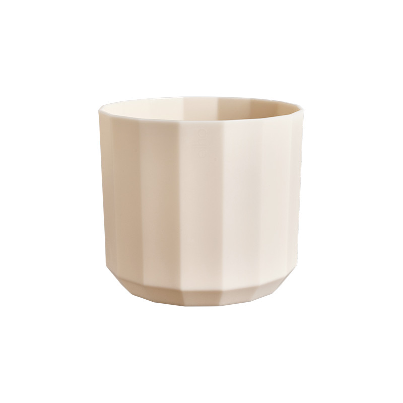 MACETERO FACET ROUND ROSA ALMENDRA