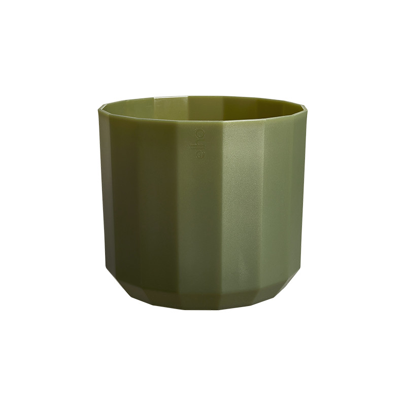 MACETERO FACET ROUND VERDE BOSQUE
