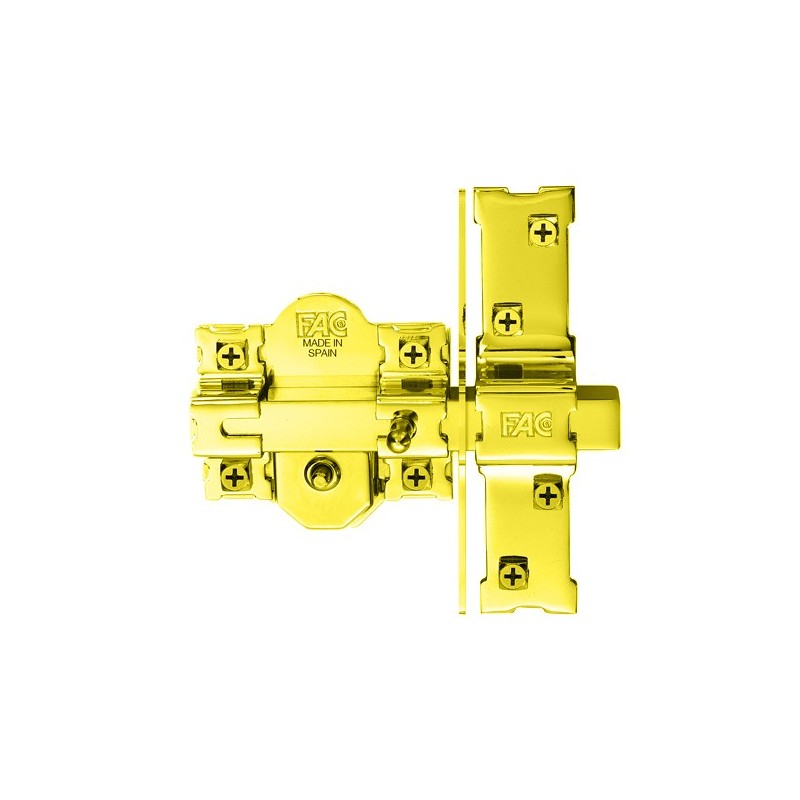 CERROJO  UVE  DORADO