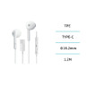 AURICULAR C/CABLE TIPO C SEMI IN EAR BLCO