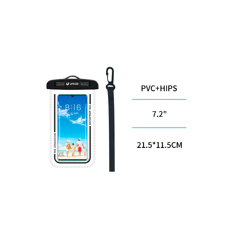 FUNDA MOVIL IMPERMEABLE NEGRO