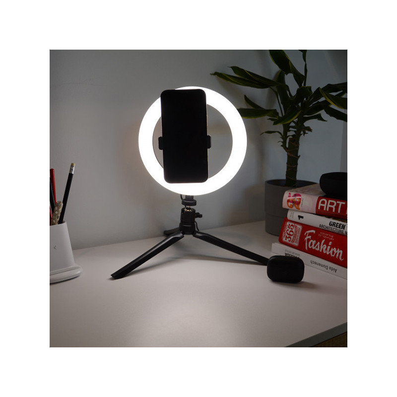 KIT STUDIO LIVE ARO LUZ LED SELFIS + TRIPODE