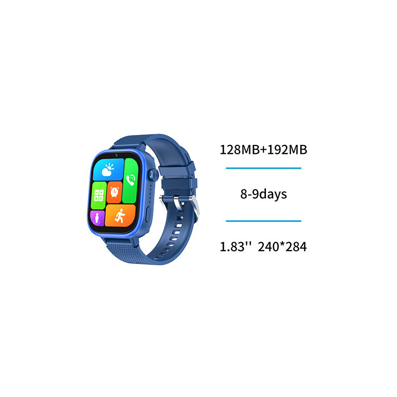 SMARTWATCH NIÑOS GPS 4G+CAMARA+WIFI AZUL