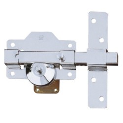 CERROJO  SEGURIDAD  CROMADO