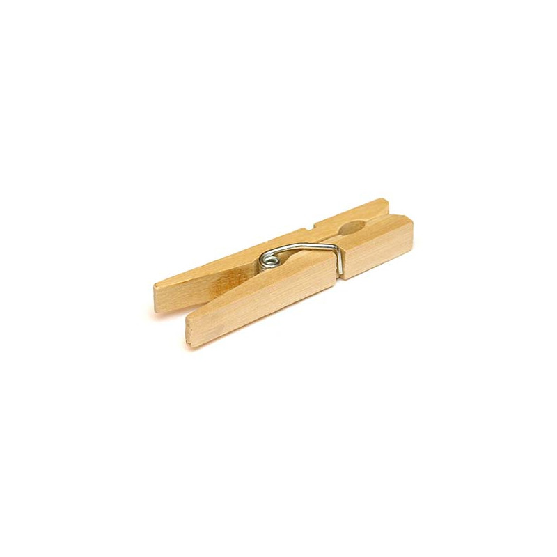 PINZA ROPA MADERA 24 U