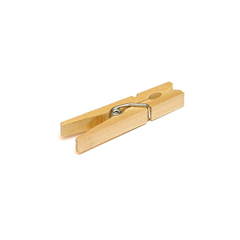 PINZA ROPA MADERA 24 U