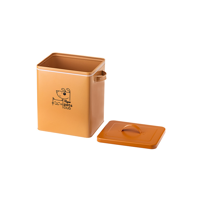 CONTENEDOR METAL COMIDA MASCOTAS