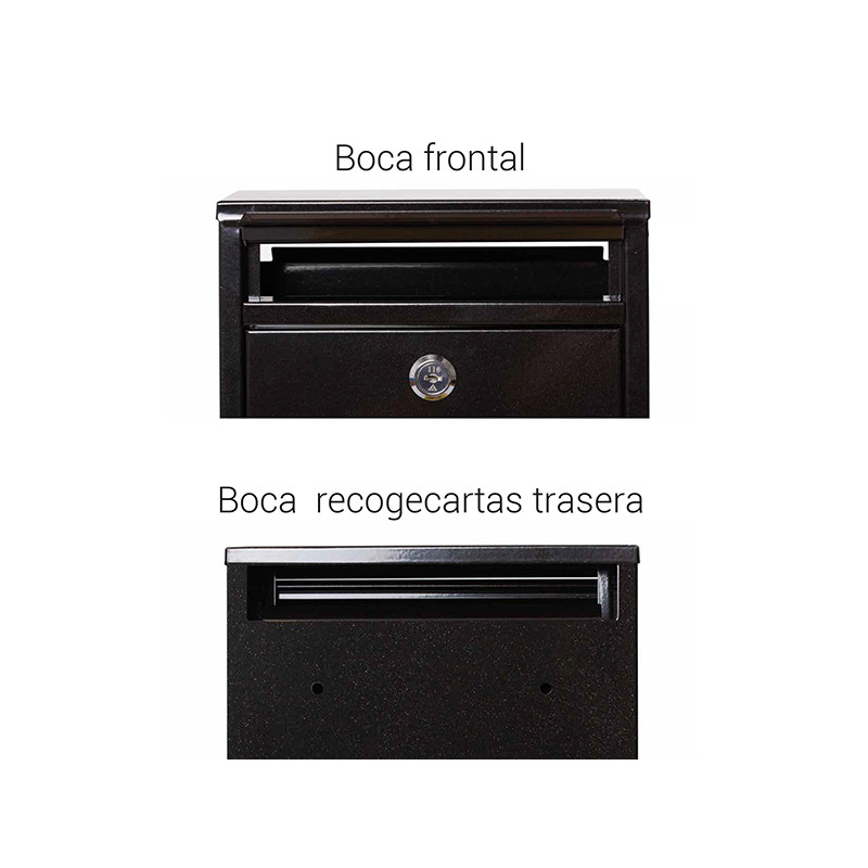BUZON EXTERIOR ZAGUAN NEGRO