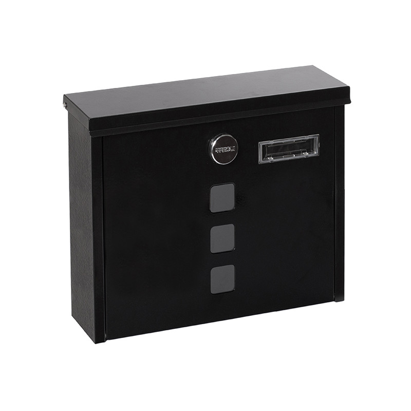 BUZON EXTERIOR ACERO CHANCE NEGRO