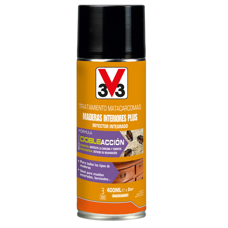 MATACARCOMAS MADERA INTERIOR PLUS SPRAY
