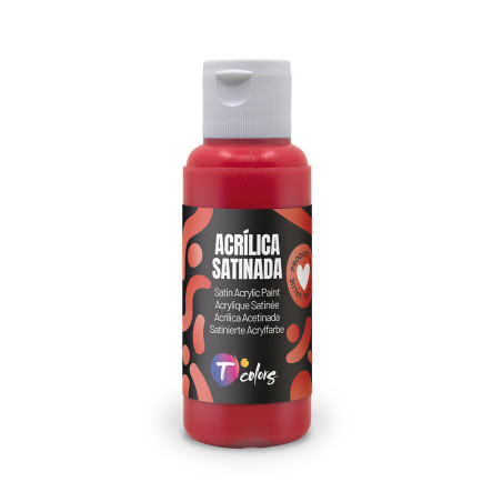 PINTURA MANUALIDADES ACRILICA ROJO SAT