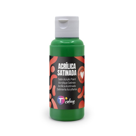 PINTURA MANUALIDADES ACRILICA VERDE SAT