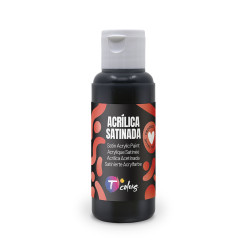 PINTURA MANUALIDADES ACRILICA NEGRO SAT