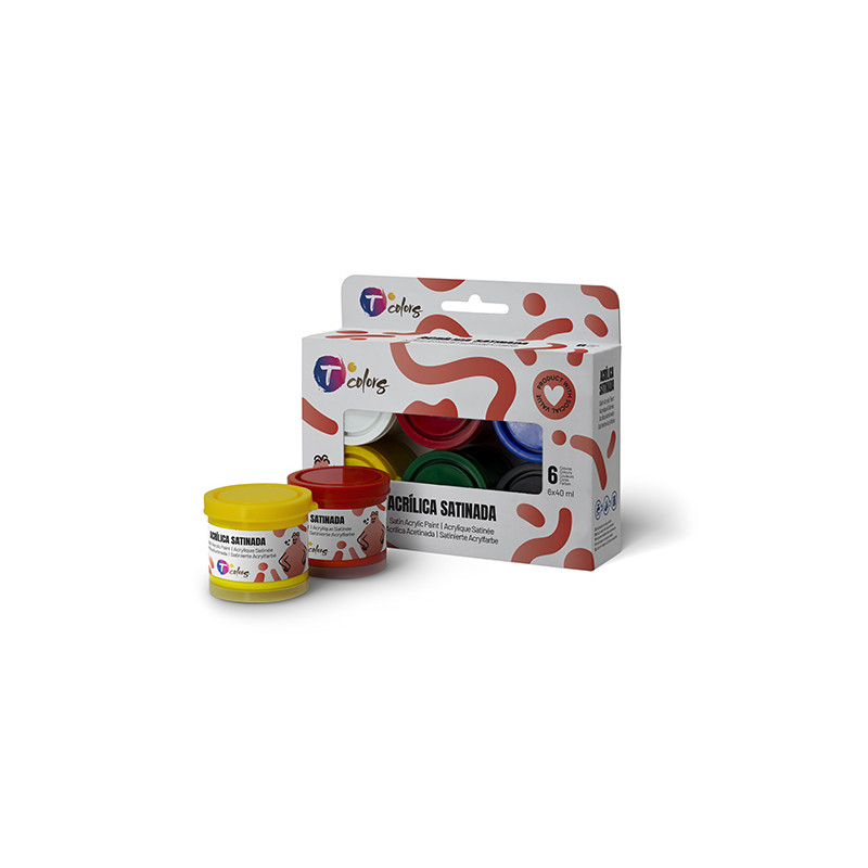 PINTURA MANUALIDADES ACRIL SET-6 COLORES SURT