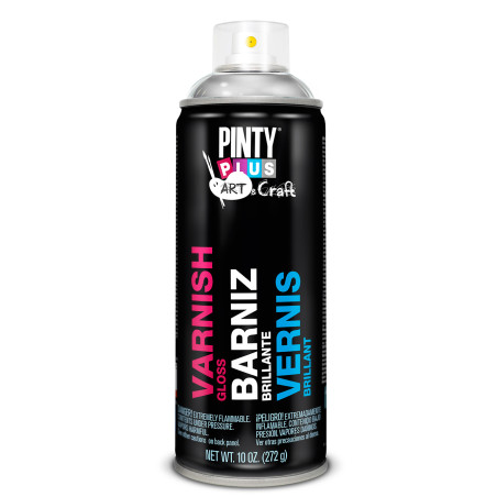 PINTURA SPRAY BARNIZ SATINA.