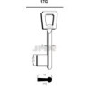 LLAVE  EN  BRUTO  GORJA  LATON
