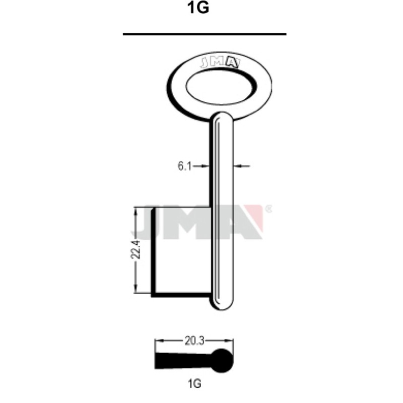 LLAVE  EN  BRUTO  GORJA  LATON