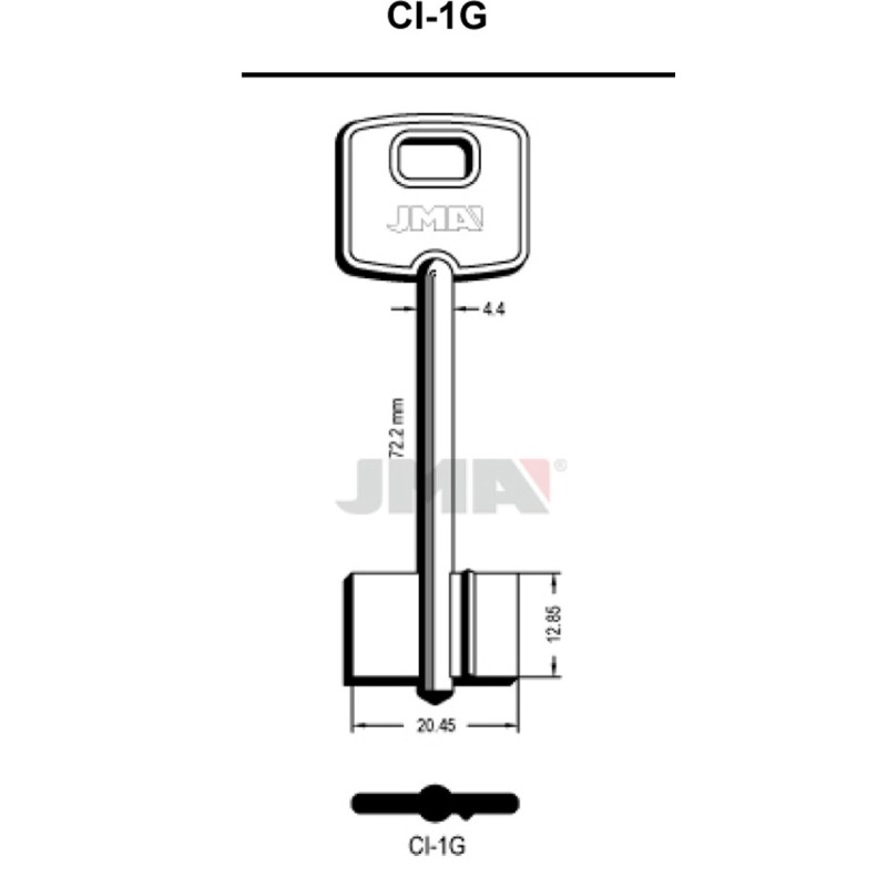 LLAVE  EN  BRUTO  GORJA  LATON