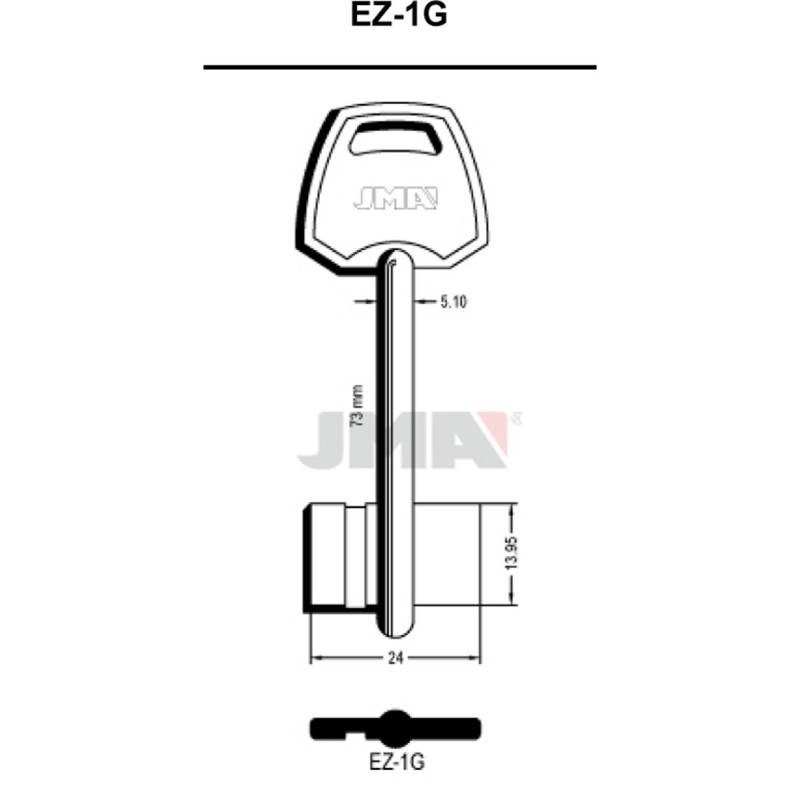LLAVE  EN  BRUTO  GORJA  LATON