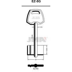 LLAVE  EN  BRUTO  GORJA  LATON