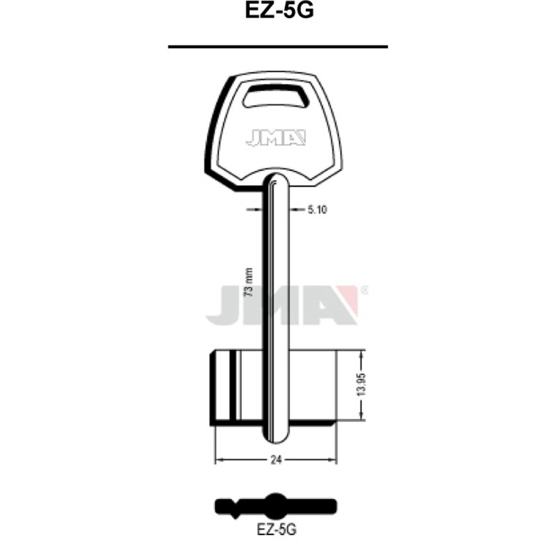 LLAVE  EN  BRUTO  GORJA  LATON